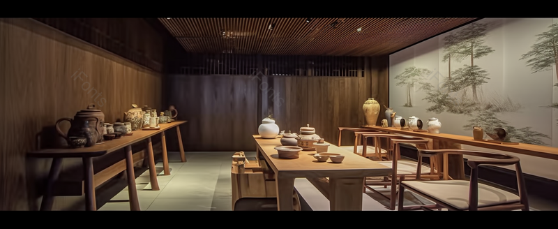 珍贵木料黄花梨茗室古典式室内设计怀旧风格家居摄影,高清,摄影图,摄影图片,图片大全,摄影图免费下载